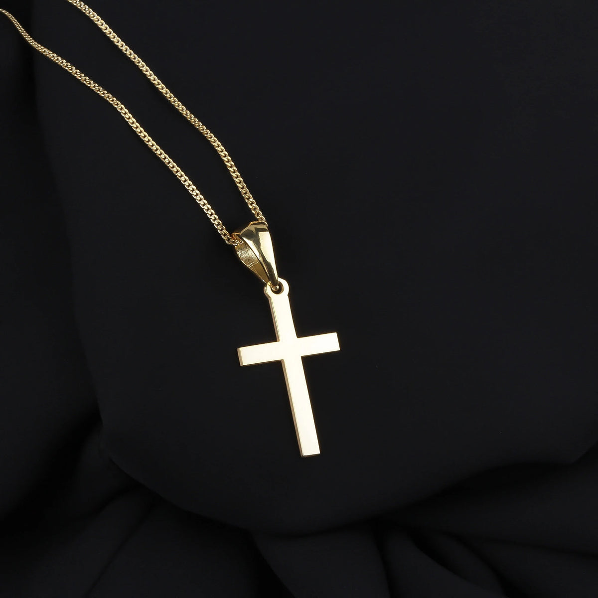 925k Sterling Silver Cross Necklace - alternate view 2