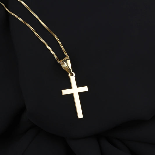 925k Sterling Silver Cross Necklace - alternate view 2