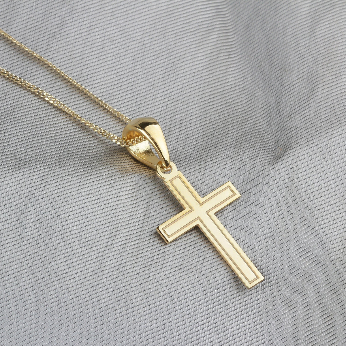 925k Sterling Silver Cross Necklace