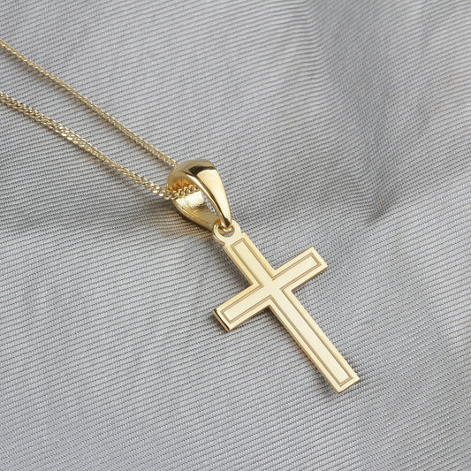 925k Sterling Silver Cross Necklace