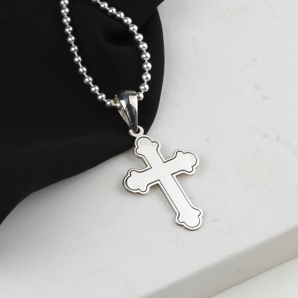 925k Sterling Silver Cross Necklace