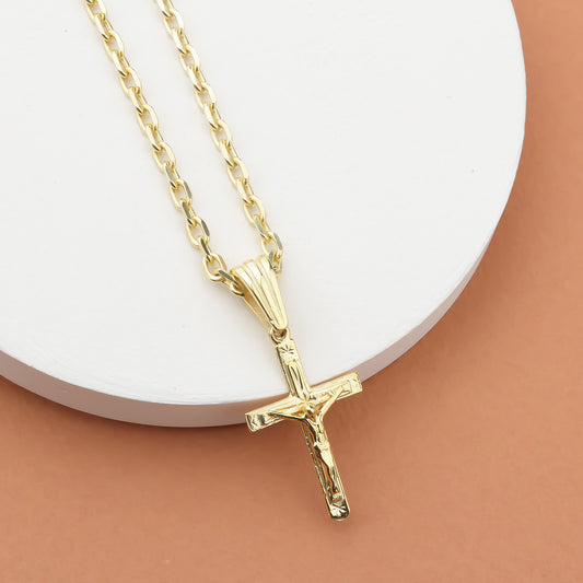 925k Sterling Silver Jesus Christ Necklace - alternate view 2