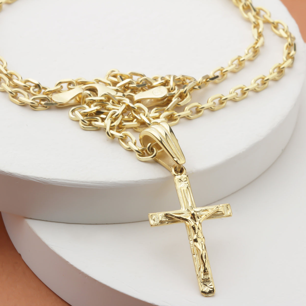 925k Sterling Silver Jesus Christ Necklace