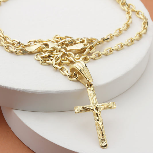 925k Sterling Silver Jesus Christ Necklace