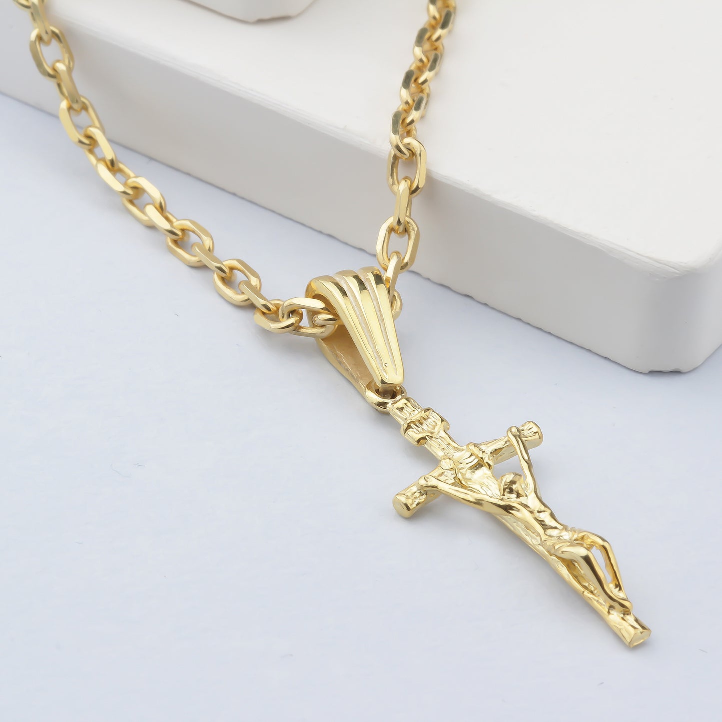 925k Sterling Silver Jesus Christ Necklace - alternate view 2