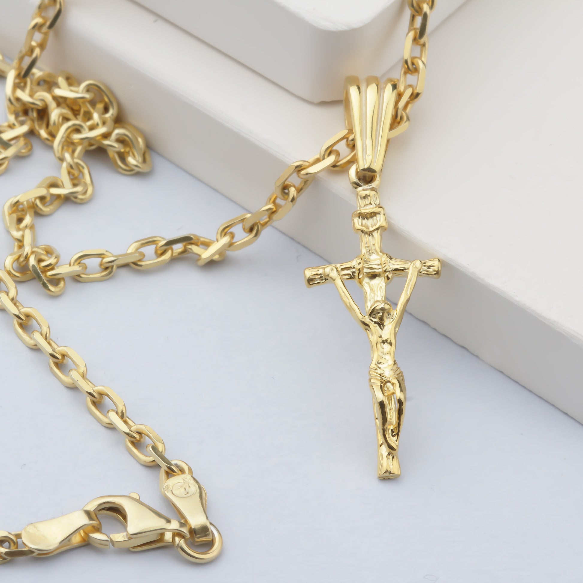 925k Sterling Silver Jesus Christ Necklace - alternate view 3