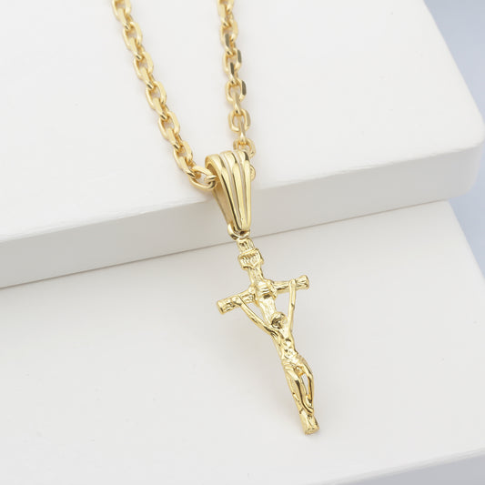 925k Sterling Silver Jesus Christ Necklace