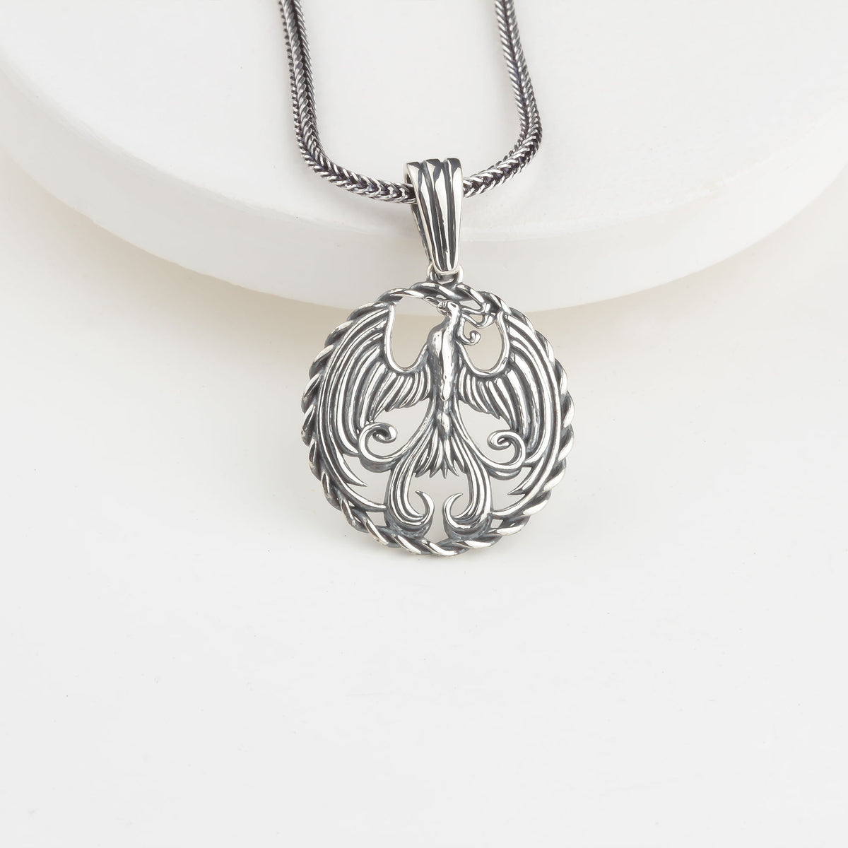 925 Sterling Silver Phoenix Necklace