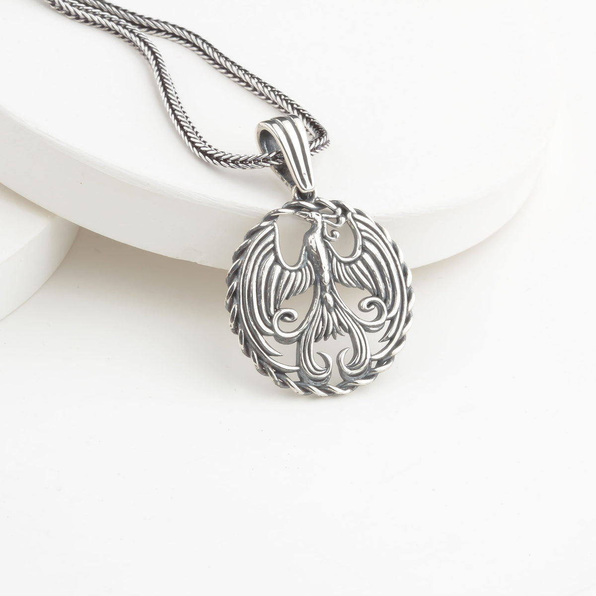 925 Sterling Silver Phoenix Necklace