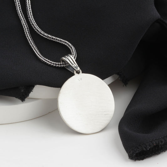 925 Sterling Silver Viking Medallion Necklace