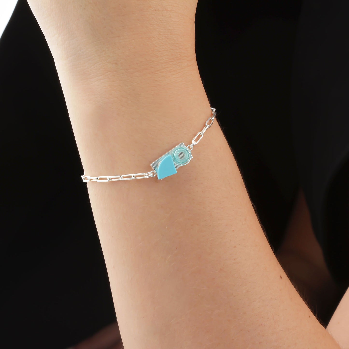 Bricks Jewel Sterling Silver 1x2 Brick Bracelet - alternate view 3