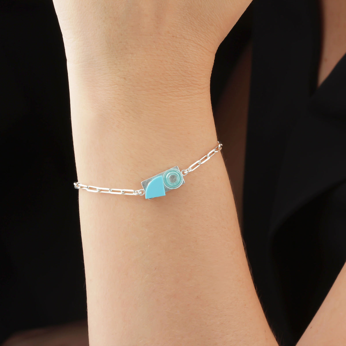 Bricks Jewel Sterling Silver 1x2 Brick Bracelet - alternate view 4