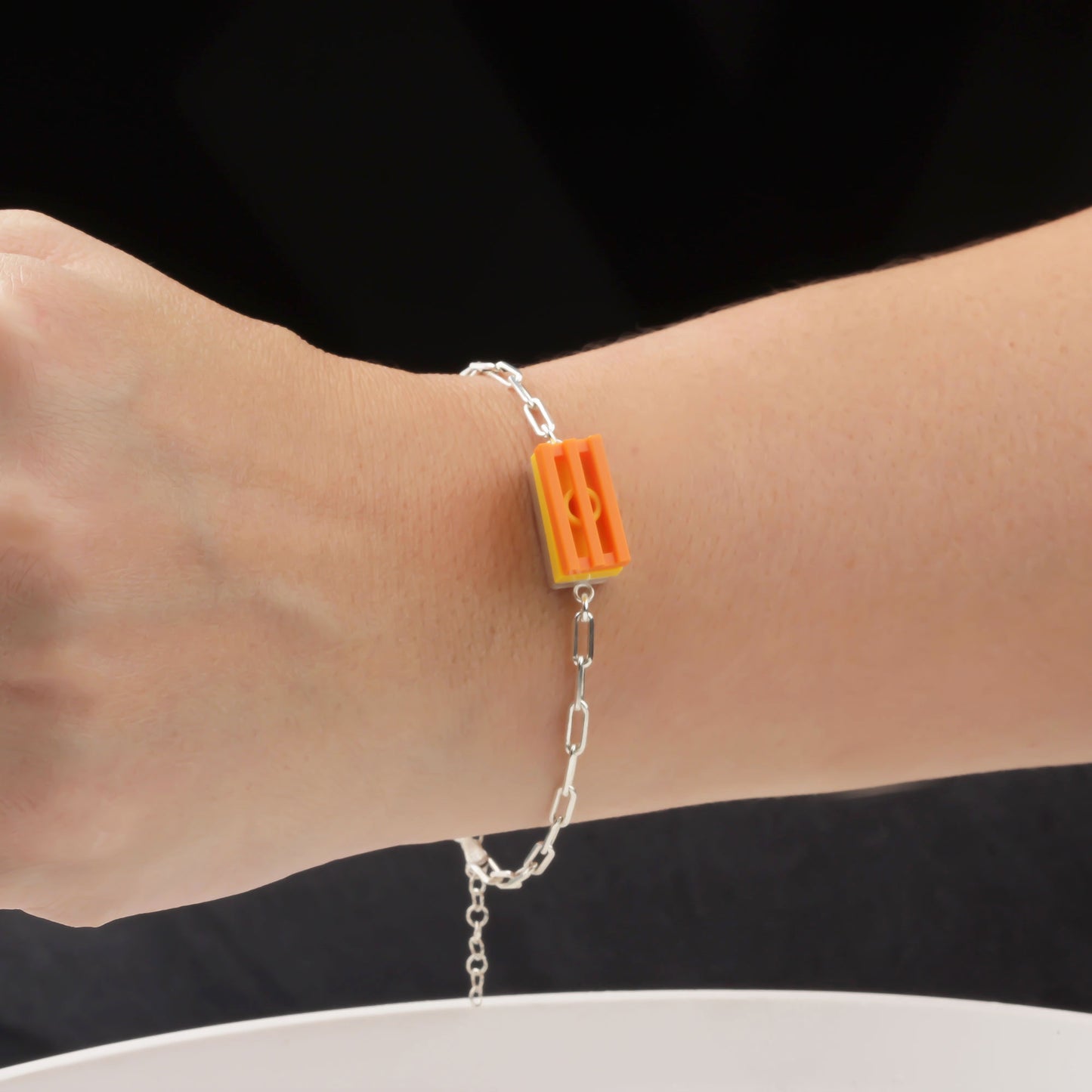 Bricks Jewel Sterling Silver 1x2 Brick Bracelet - alternate view 9