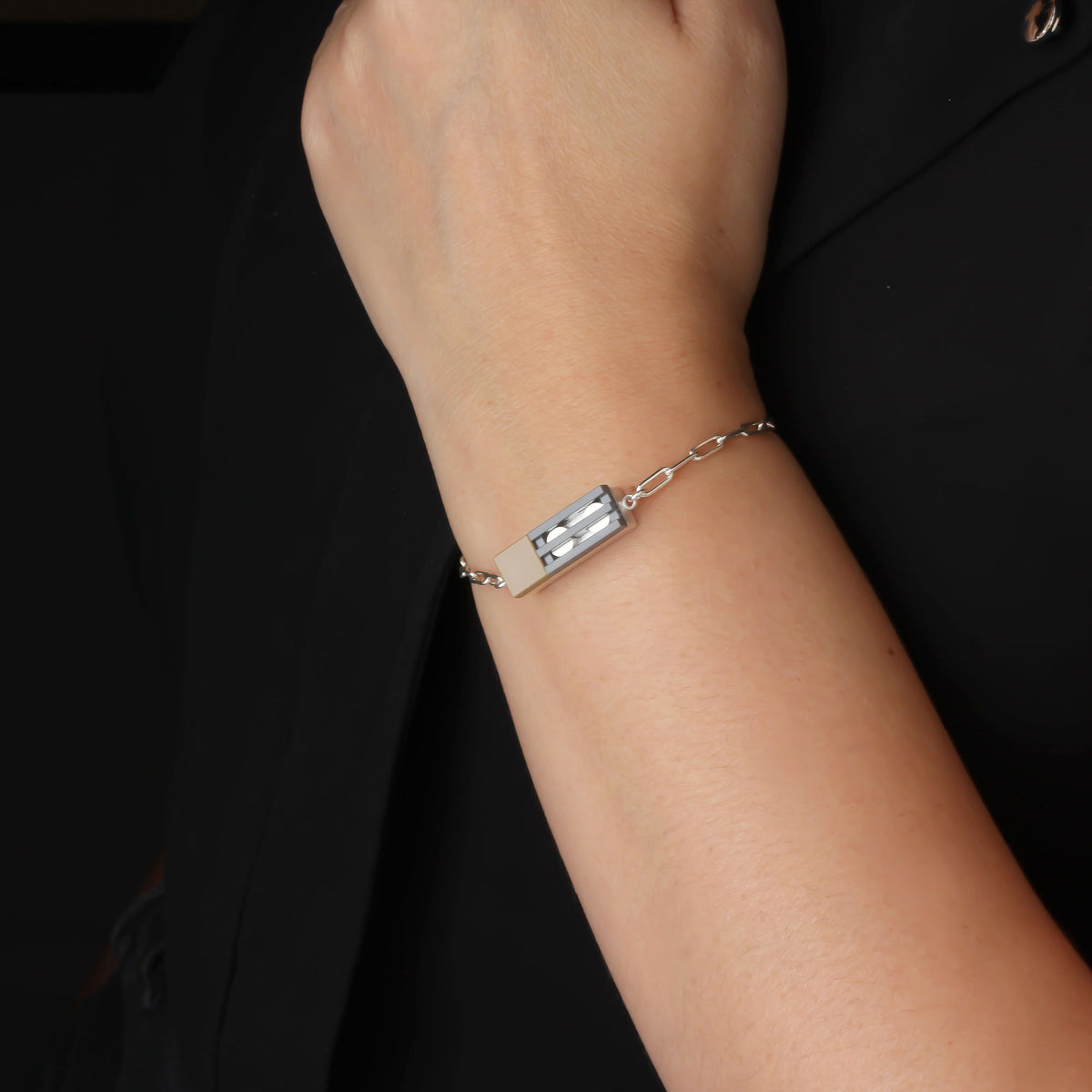 Bricks Jewel Sterling Silver 1x3 Brick Bracelet - alternate view 10