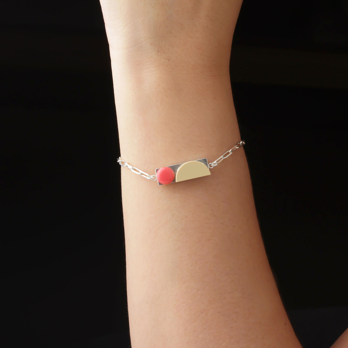 Bricks Jewel Sterling Silver 1x3 Brick Bracelet - alternate view 3