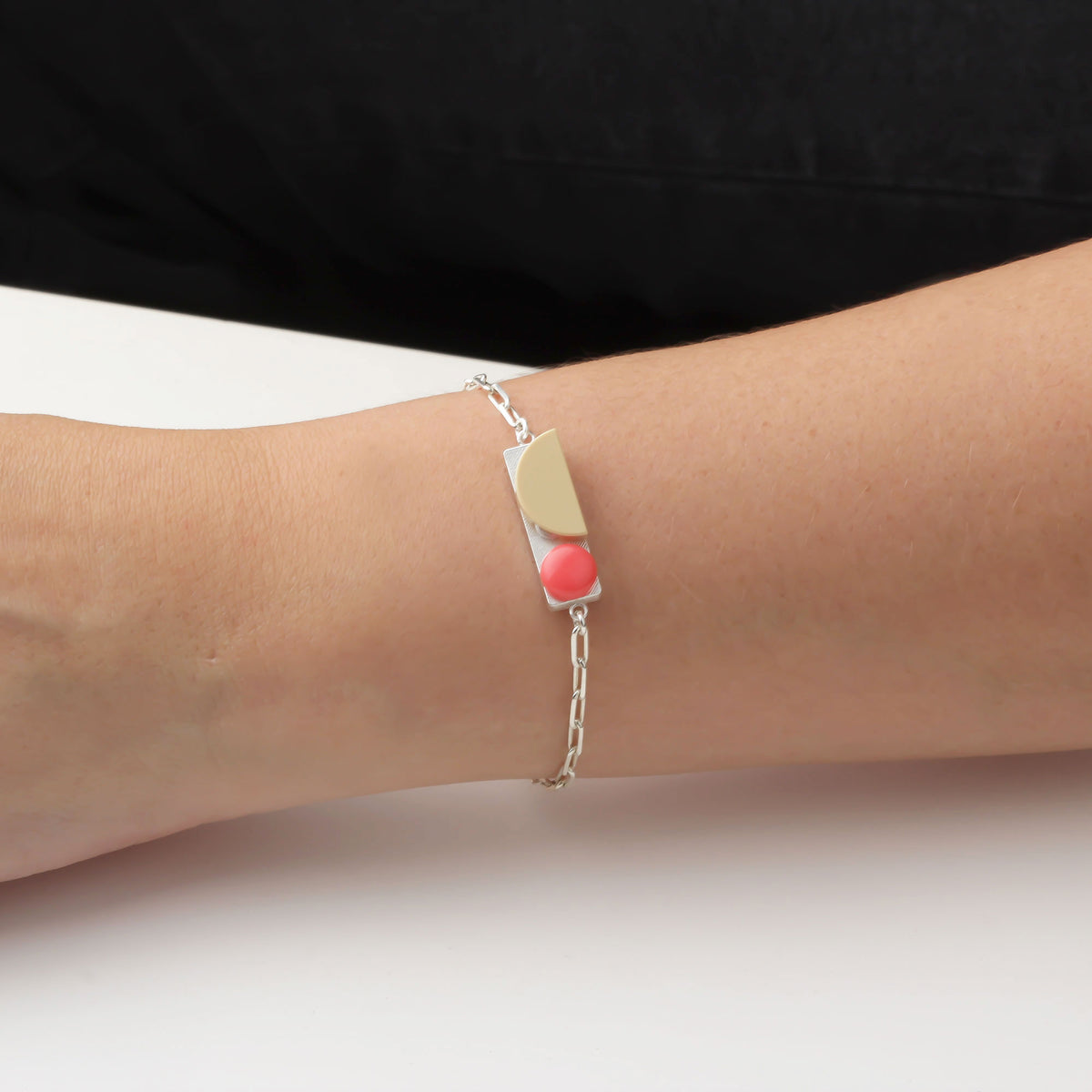 Bricks Jewel Sterling Silver 1x3 Brick Bracelet - alternate view 4