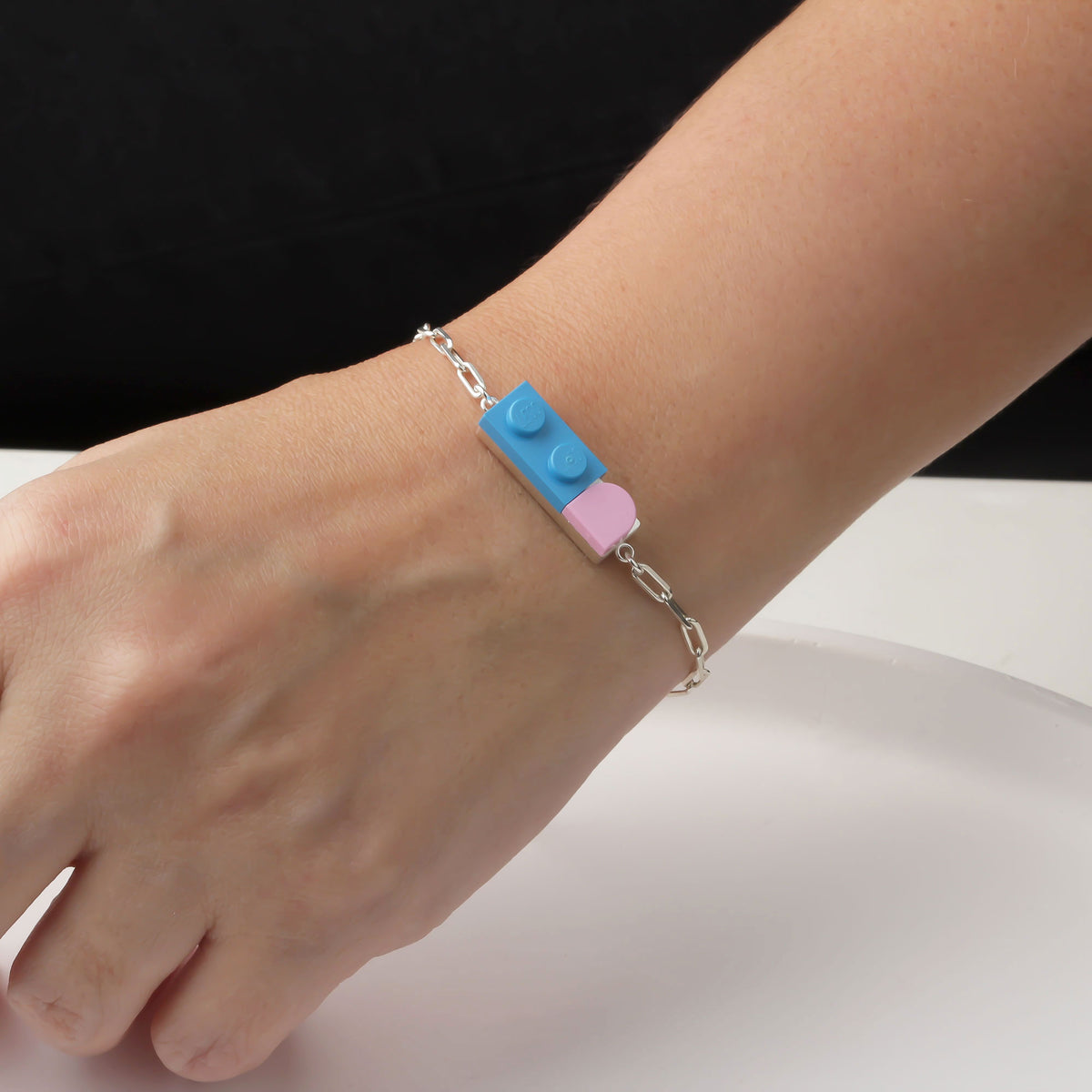 Bricks Jewel Sterling Silver 1x3 Brick Bracelet - alternate view 5