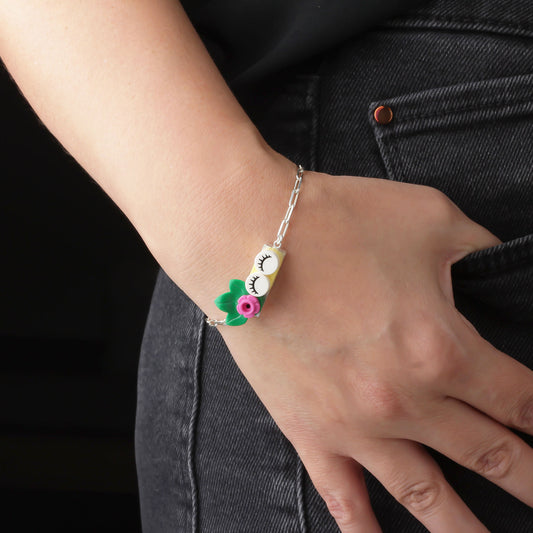 Bricks Jewel Sterling Silver 1x3 Brick Bracelet