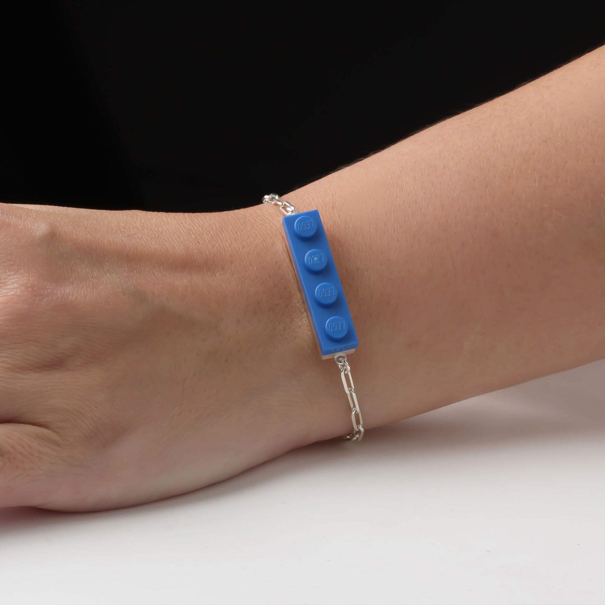 Bricks Jewel Sterling Silver 1x4 Brick Bracelet - alternate view 3