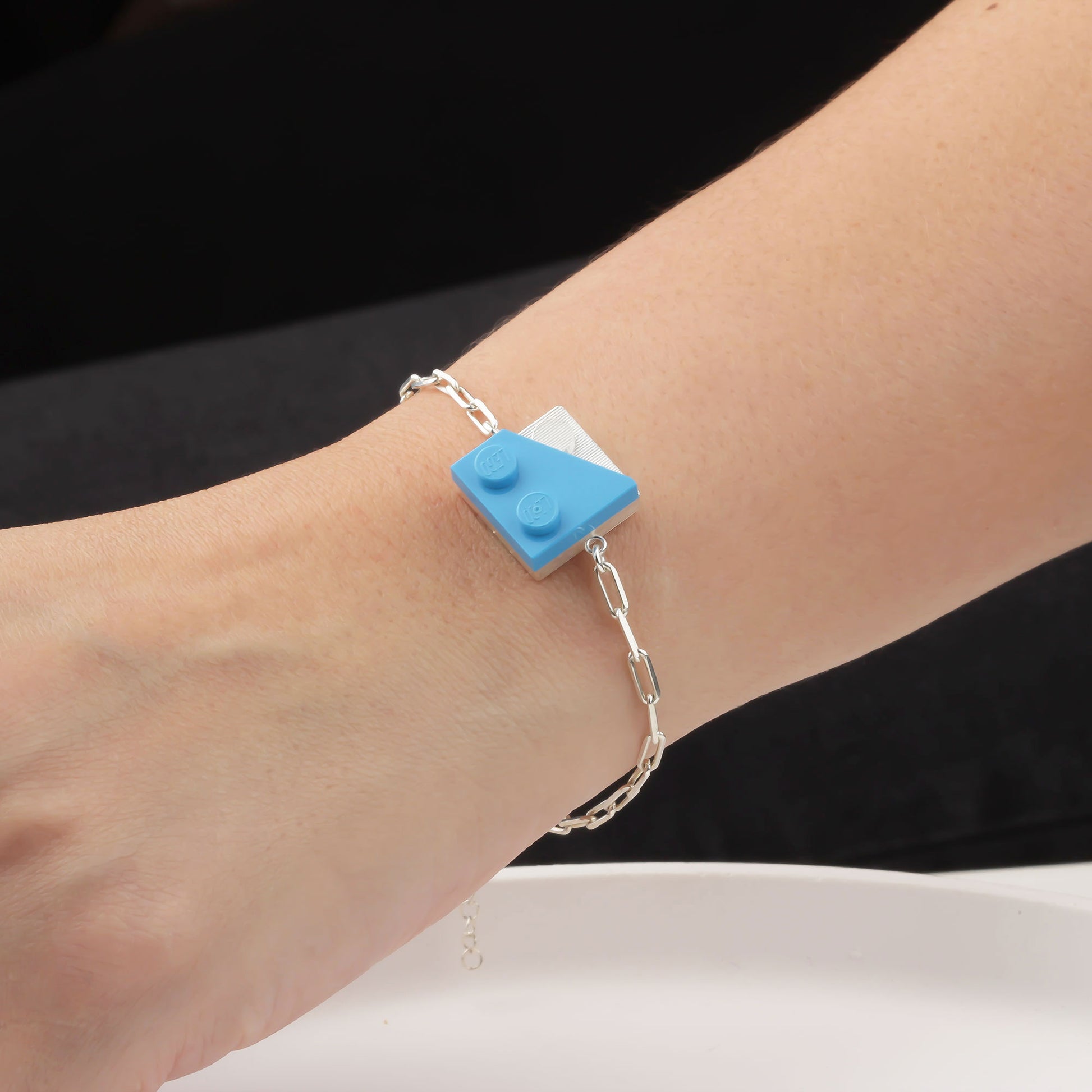 Bricks Jewel Sterling Silver 2x2 Brick Bracelet - alternate view 3