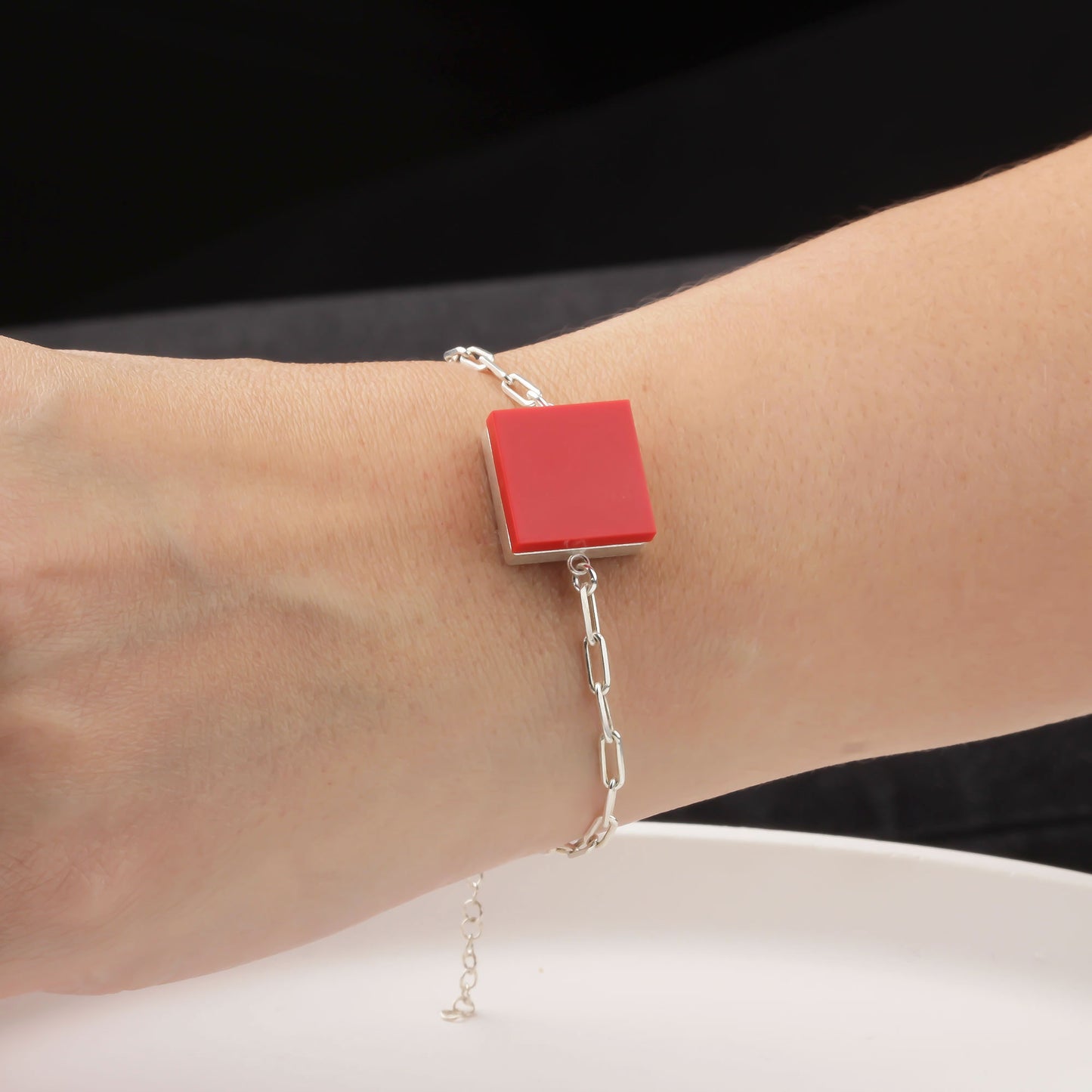 Bricks Jewel Sterling Silver 2x2 Brick Bracelet - alternate view 5
