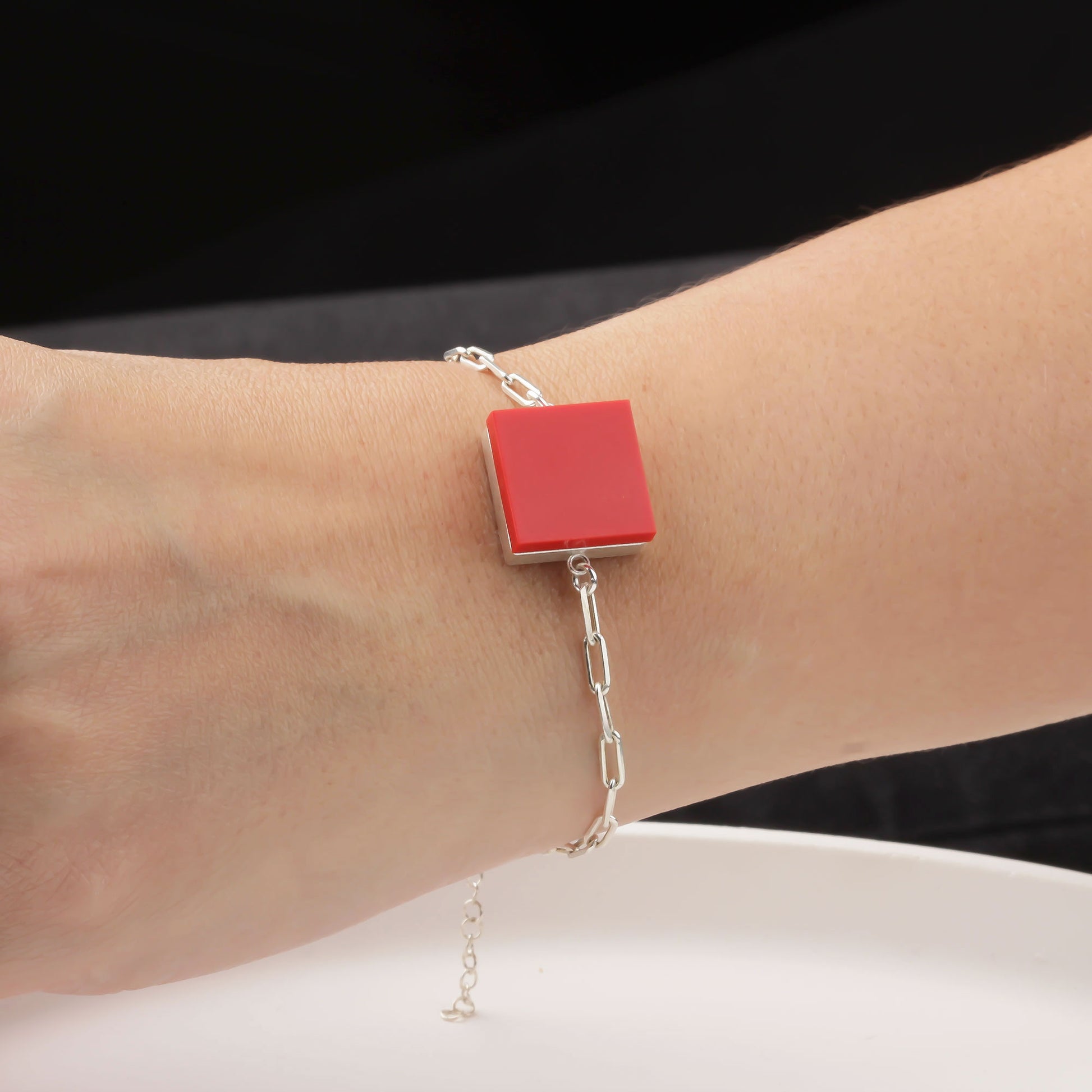 Bricks Jewel Sterling Silver 2x2 Brick Bracelet - alternate view 5