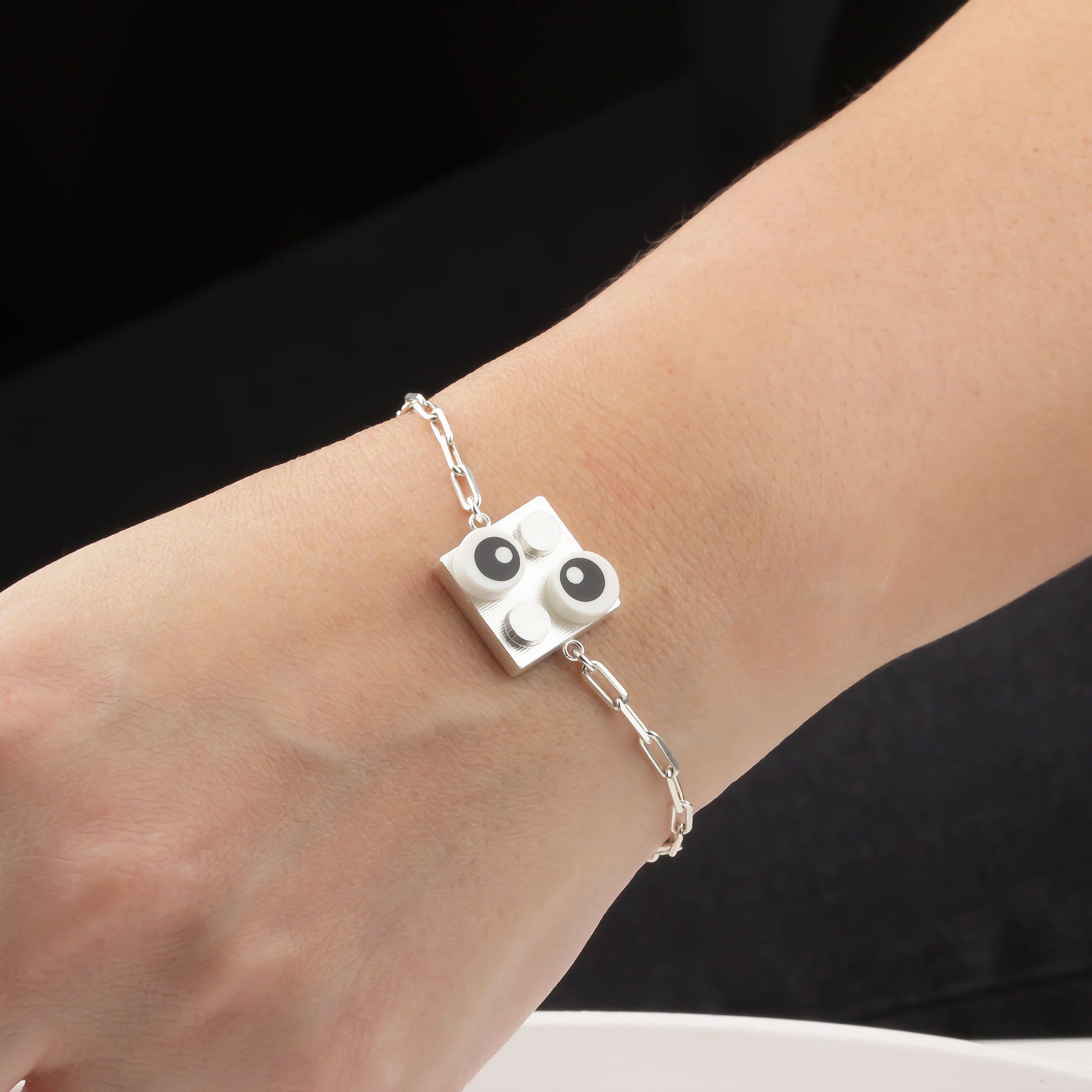 Bricks Jewel Sterling Silver 2x2 Brick Bracelet - alternate view 6