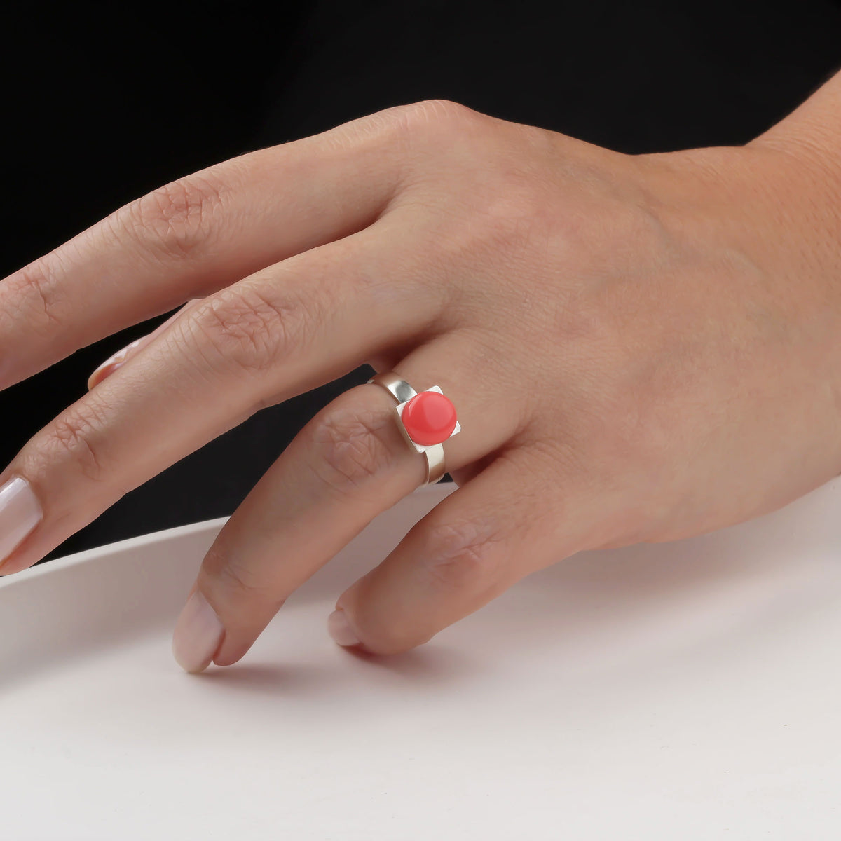 Bricks Jewel Sterling Silver 1x1 Brick Ring - alternate view 6