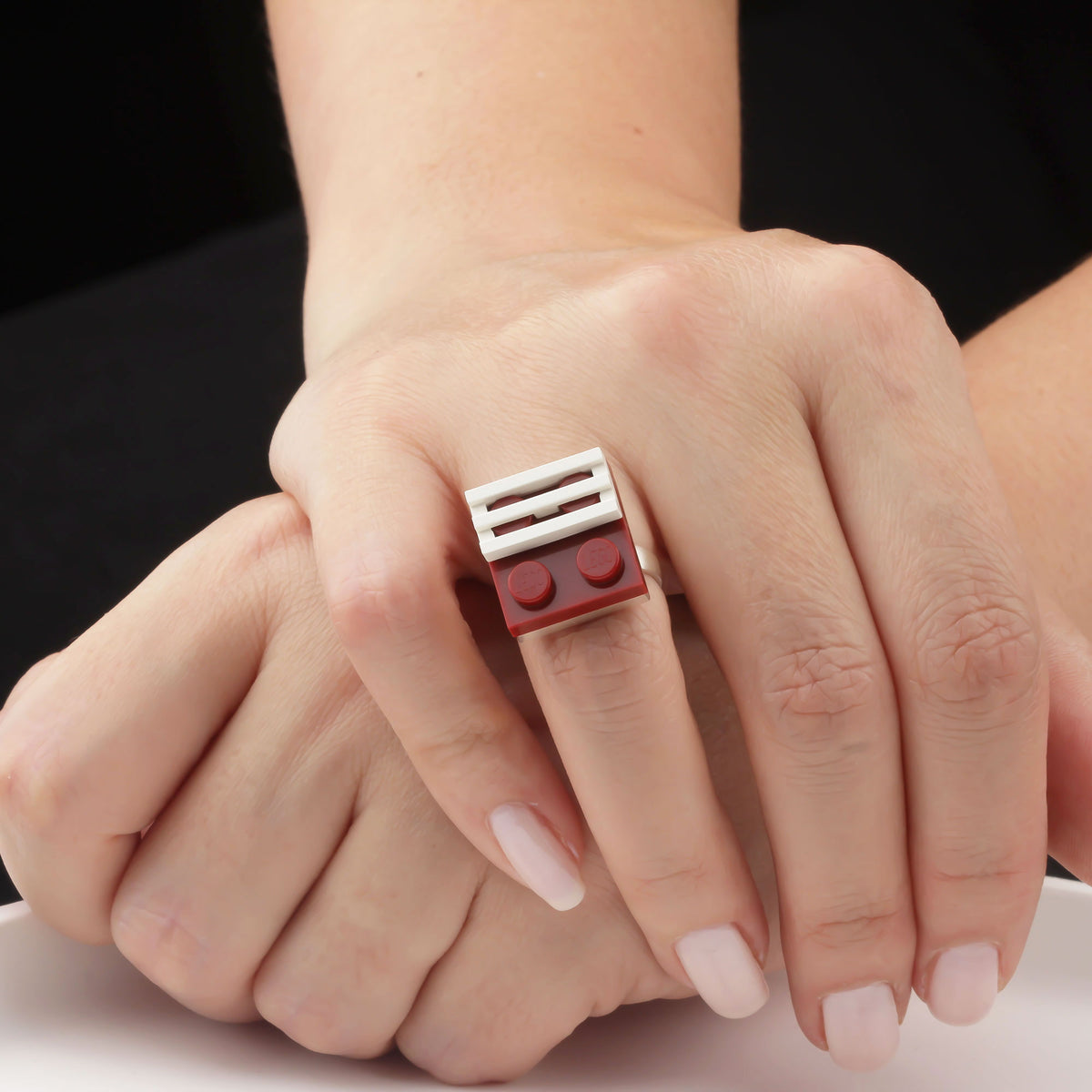 Bricks Jewel Sterling Silver 2x2 Brick Ring - alternate view 7