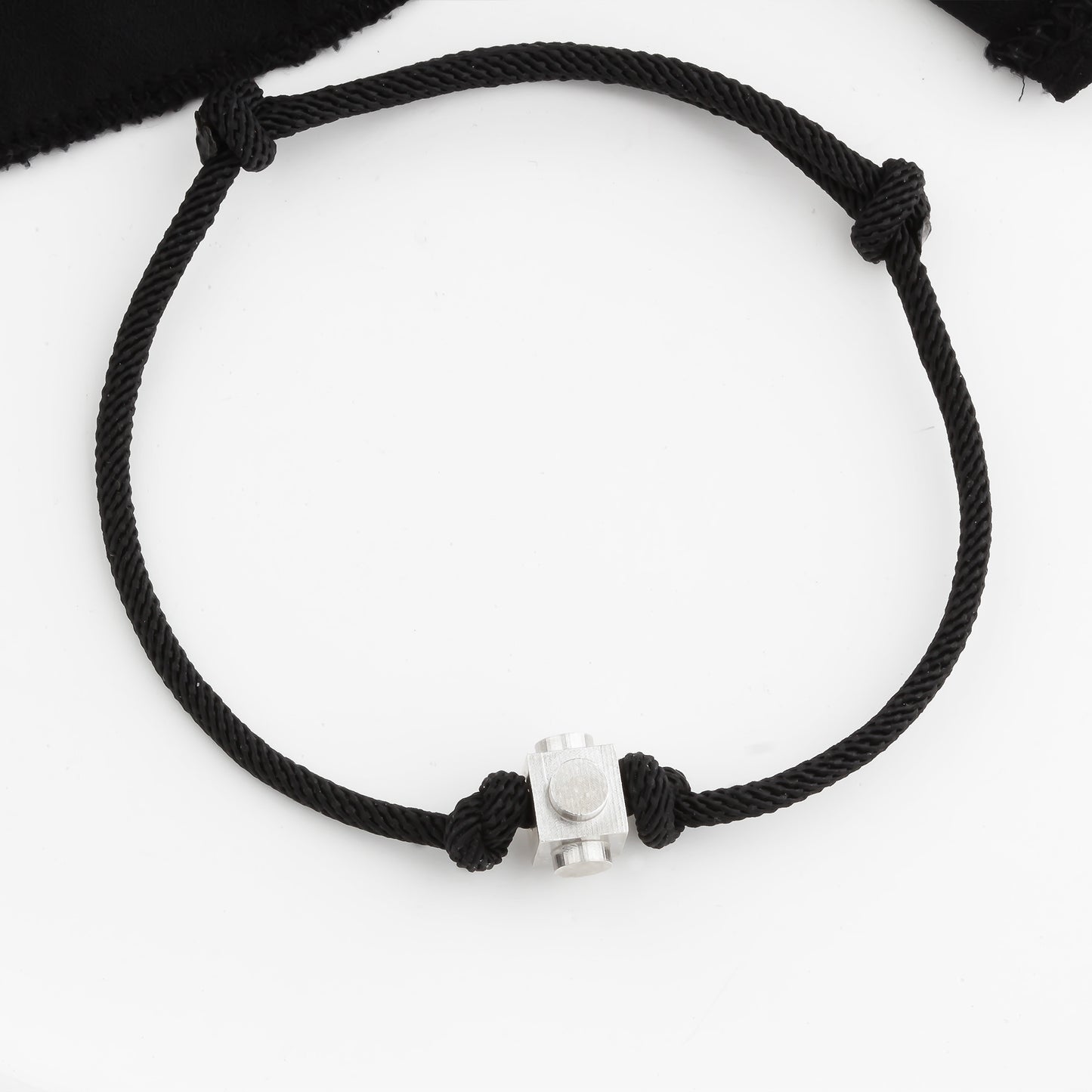 Bricks Jewel Sterling Silver Spinner Brick Rope Bracelet - alternate view 2
