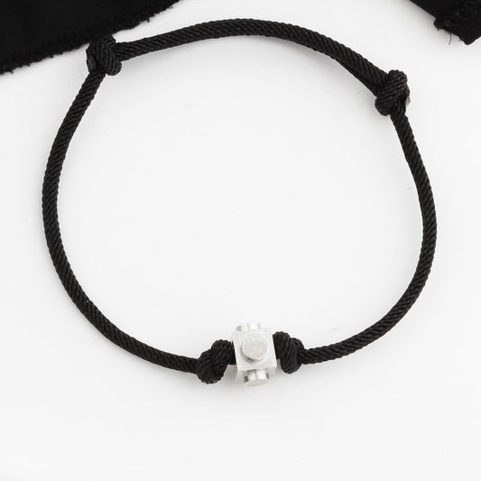 Bricks Jewel Sterling Silver Spinner Brick Rope Bracelet - alternate view 2