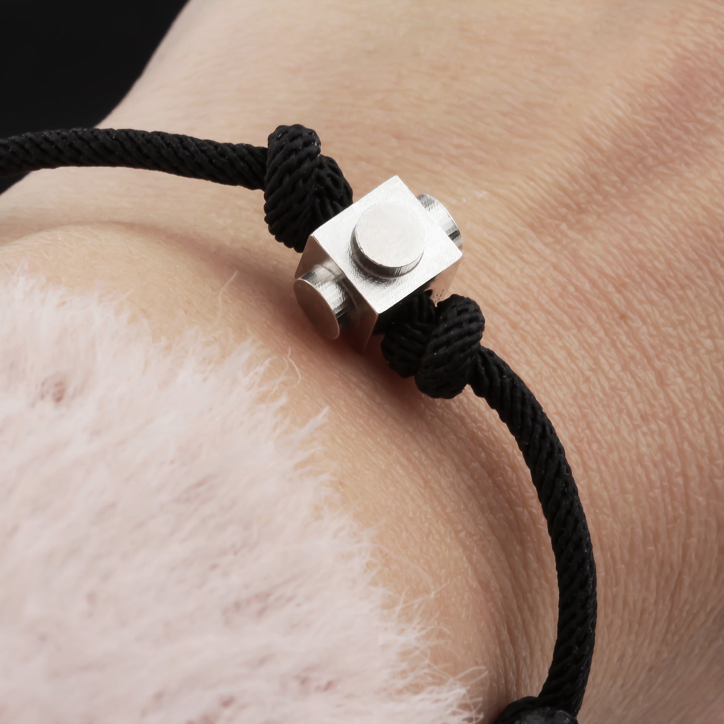 Bricks Jewel Sterling Silver Spinner Brick Rope Bracelet - alternate view 8