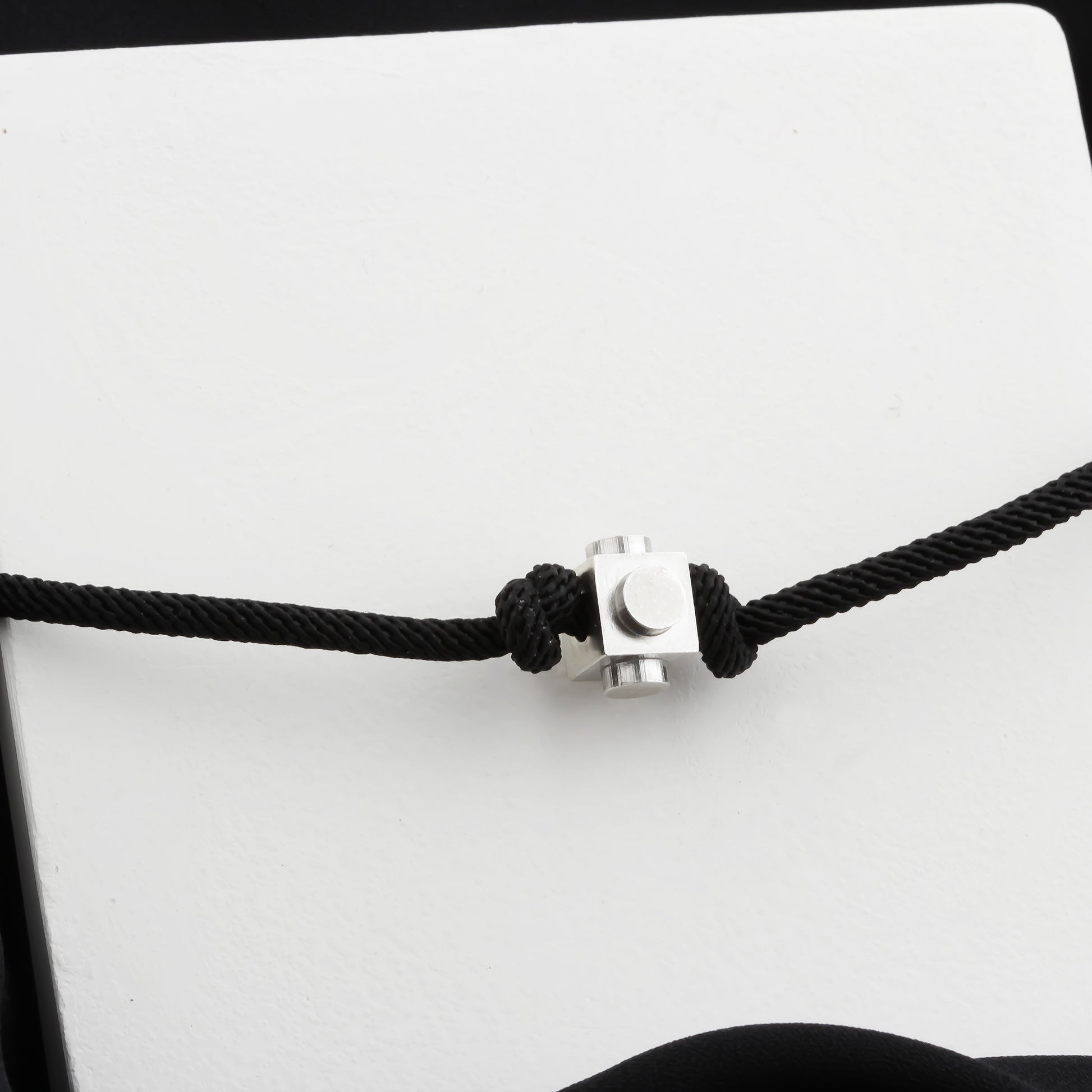 Bricks Jewel Sterling Silver Spinner Brick Rope Bracelet - alternate view 9