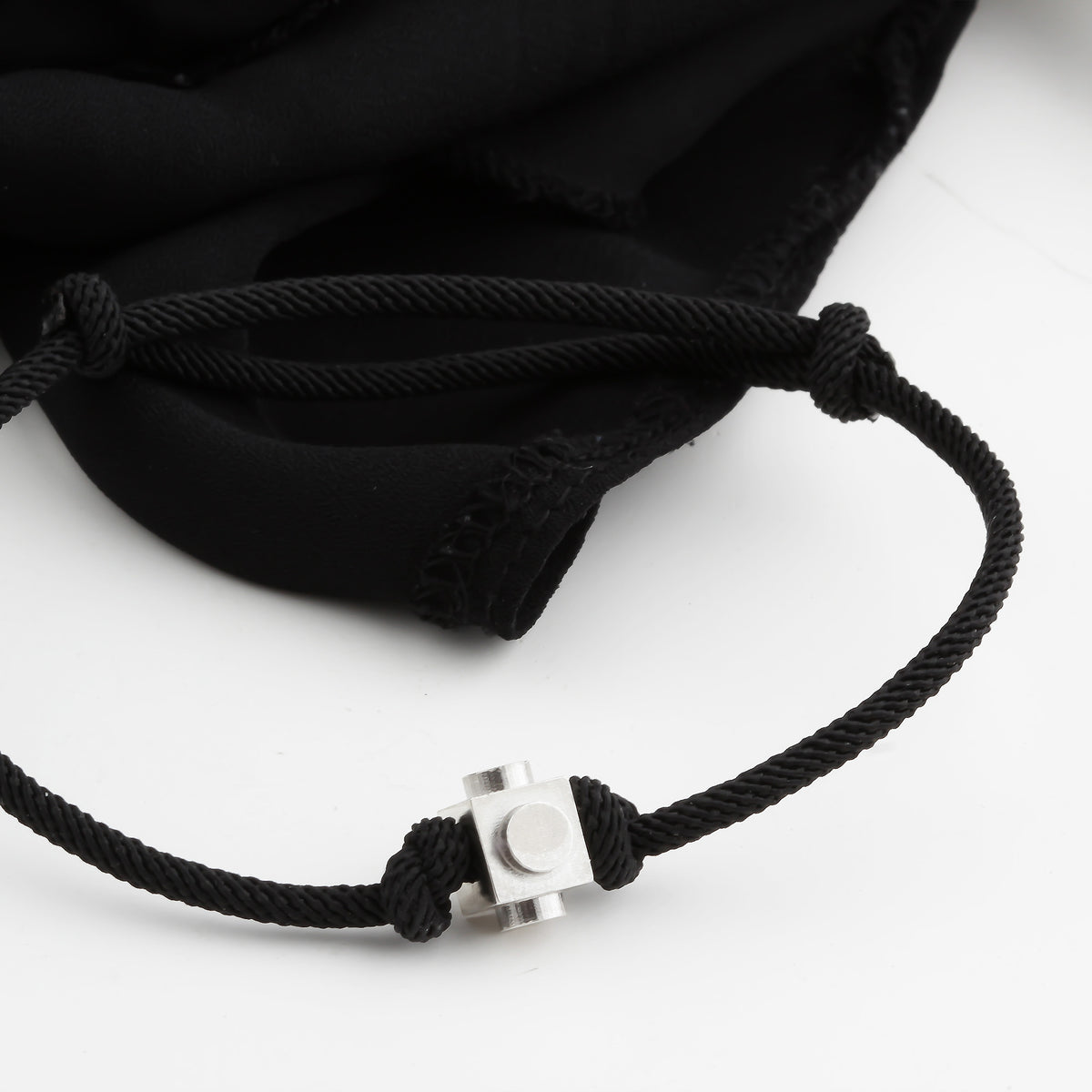Bricks Jewel Sterling Silver Spinner Brick Rope Bracelet