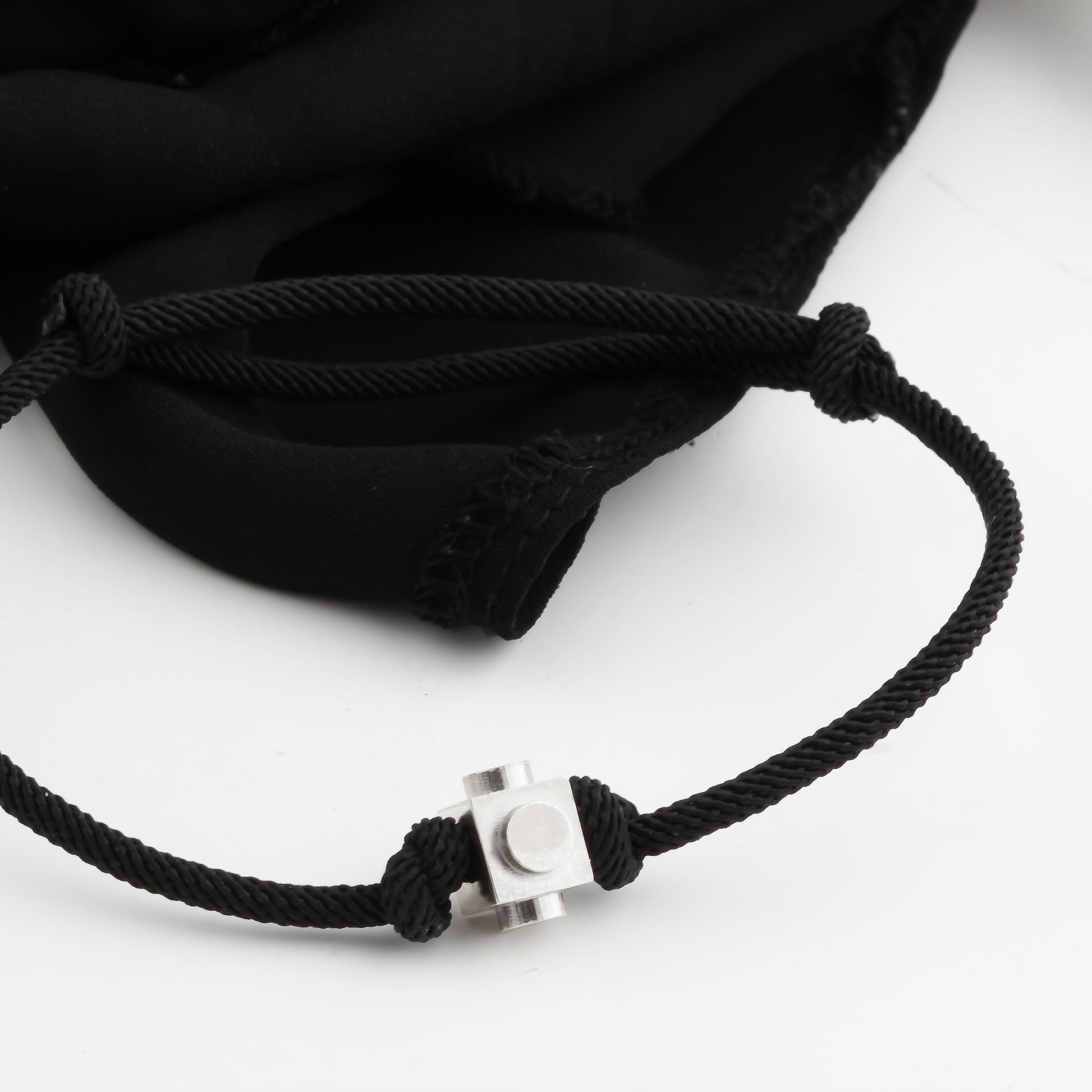 Bricks Jewel Sterling Silver Spinner Brick Rope Bracelet