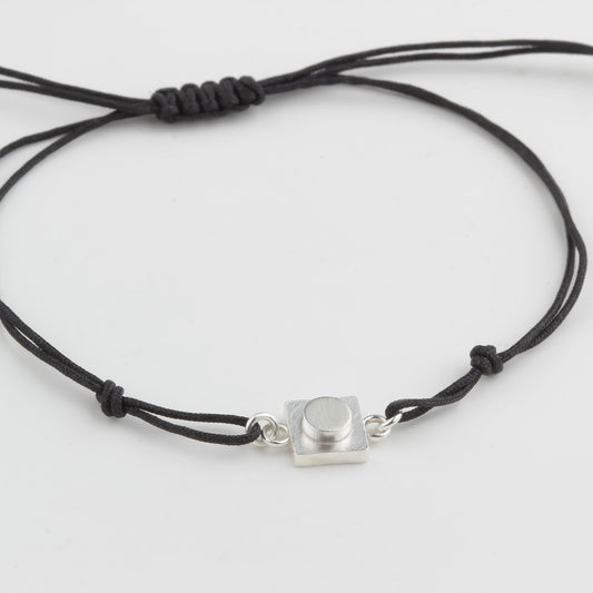 Bricks Jewel Sterling Silver 1x1 Brick Bracelet