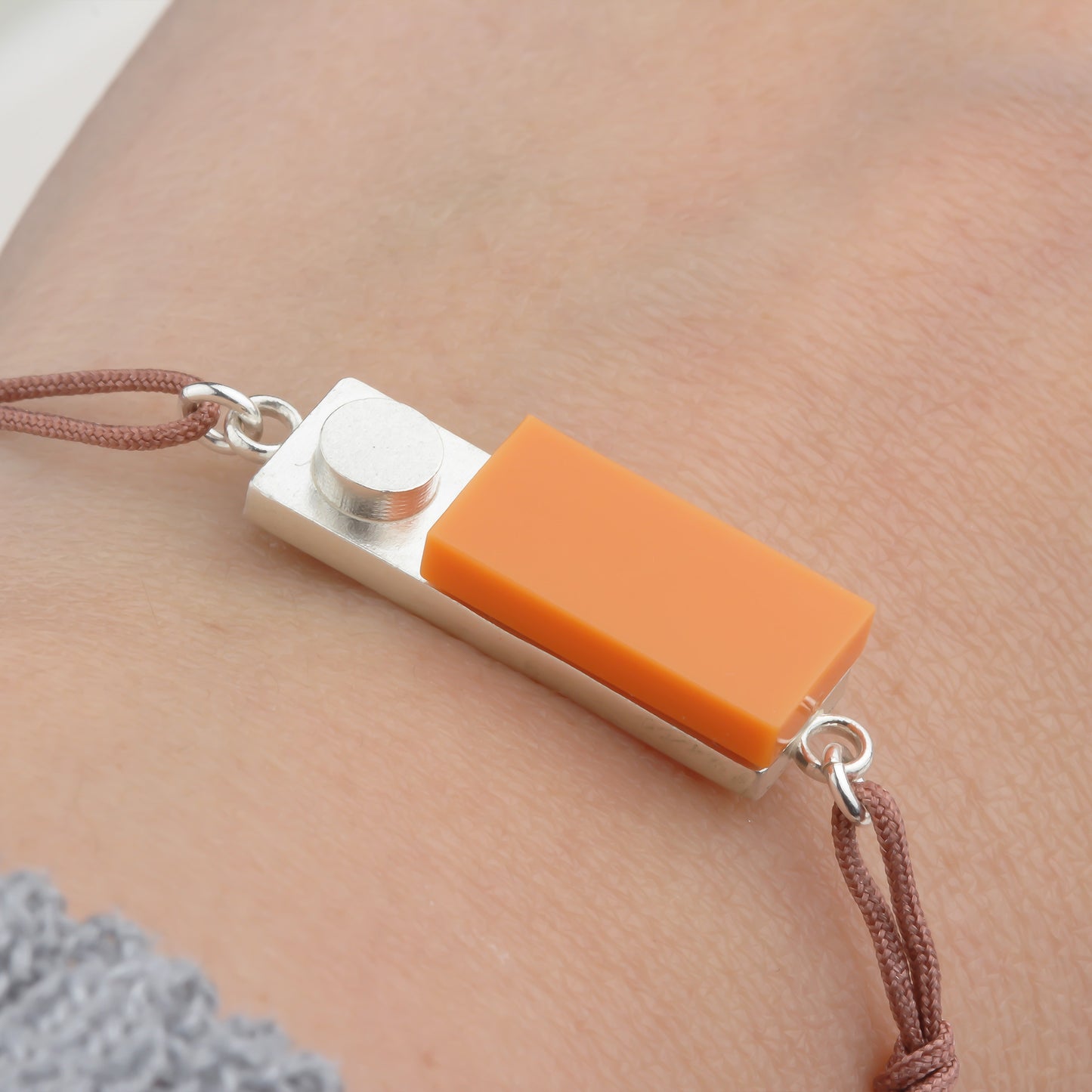 Bricks Jewel Sterling Silver 1x3 Brick Bracelet - alternate view 6