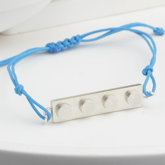 Bricks Jewel Sterling Silver 1x4 Brick Bracelet