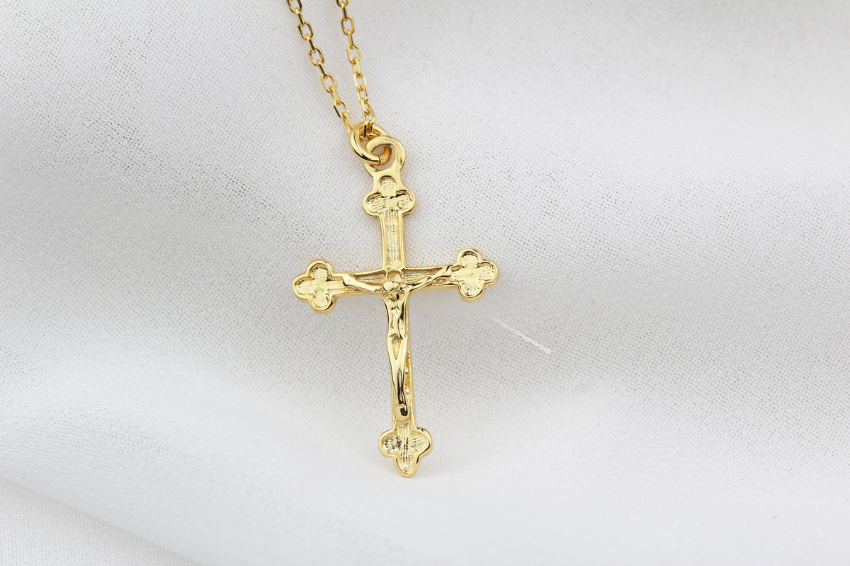 925k Sterling Silver Cross Necklace