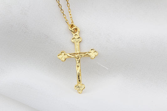 925k Sterling Silver Cross Necklace