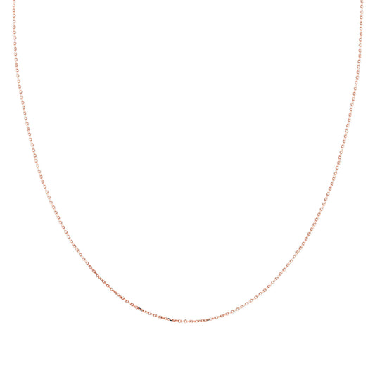 14k Solid Gold 20 Micron Rose Forse Chain
