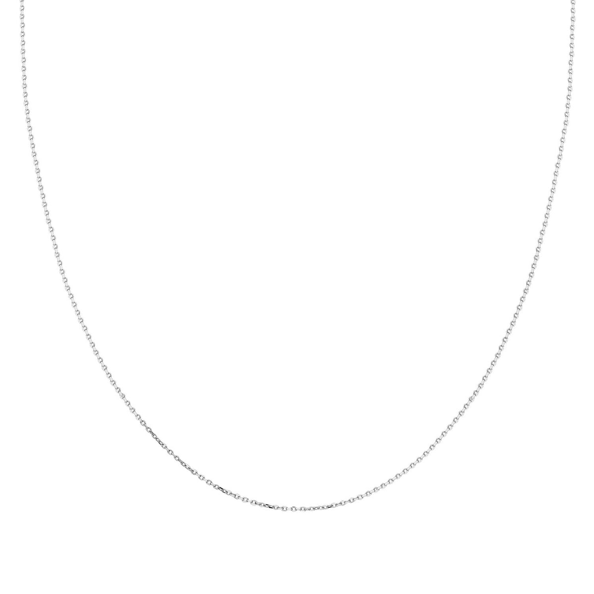 14k Solid Gold 20 Micron White Forse Chain
