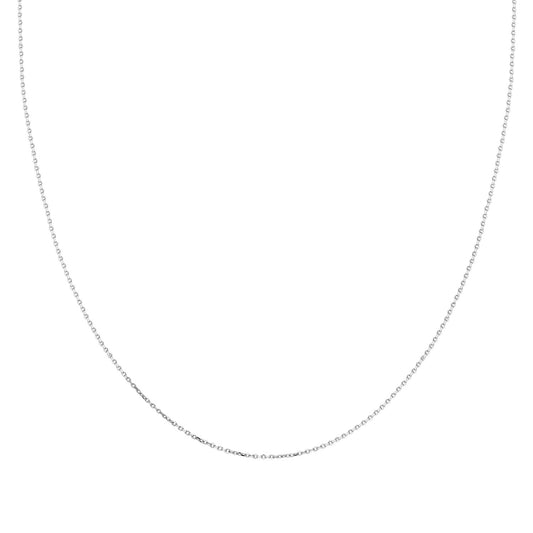 14k Solid Gold 20 Micron White Forse Chain