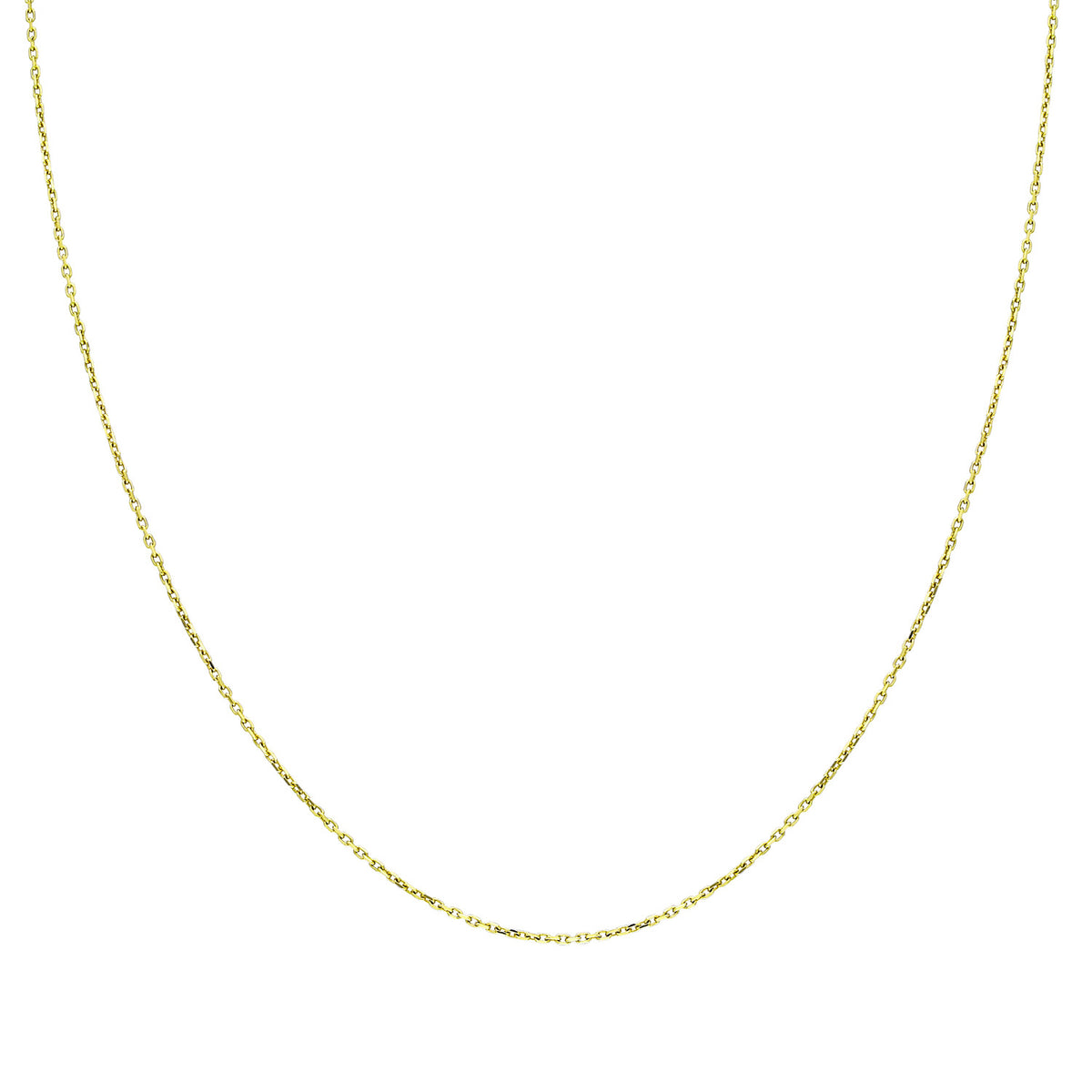 14k Solid Gold 25 Micron Yellow Forse Chain