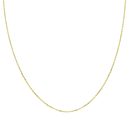 14k Solid Gold 25 Micron Yellow Forse Chain