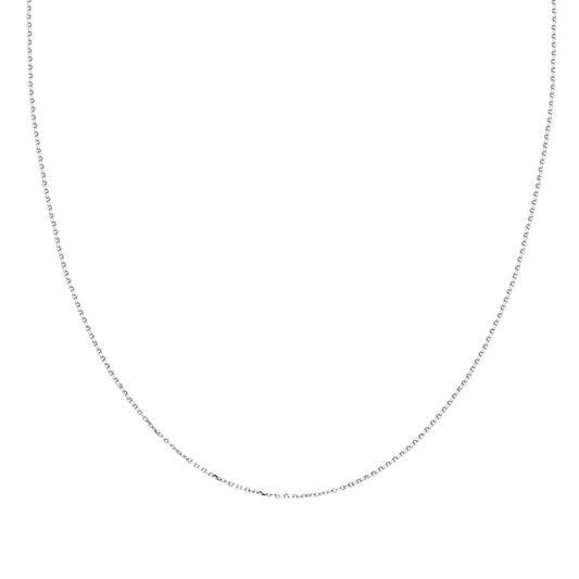 14k Solid Gold 25 Micron White Forse Chain