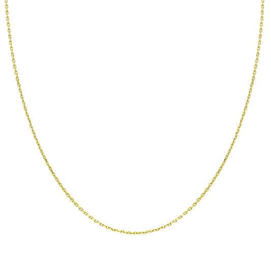 14k Solid Gold 30 Micron Yellow Forse Chain