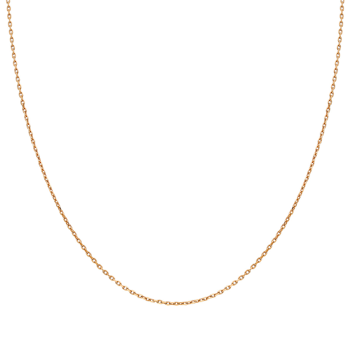 14k Solid Gold 30 Mikron Rose Forse Chain
