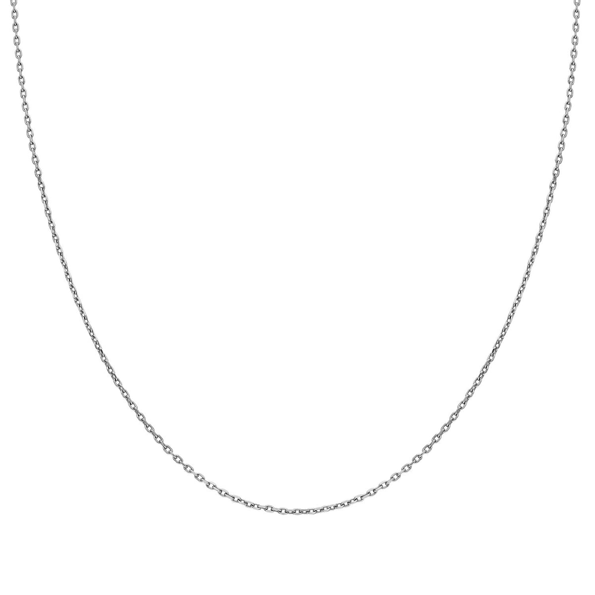 14k Solid Gold 30 Mikron White Forse Chain