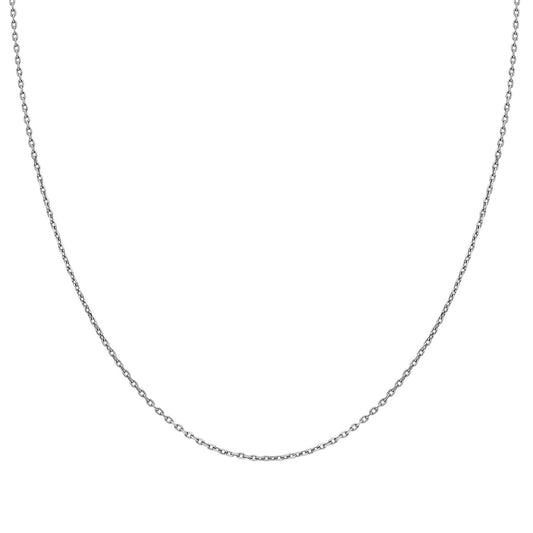14k Solid Gold 30 Mikron White Forse Chain
